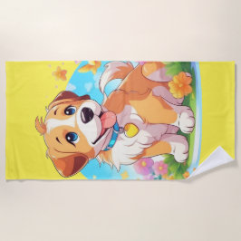 Toalha De Praia Cachorro Cachorro