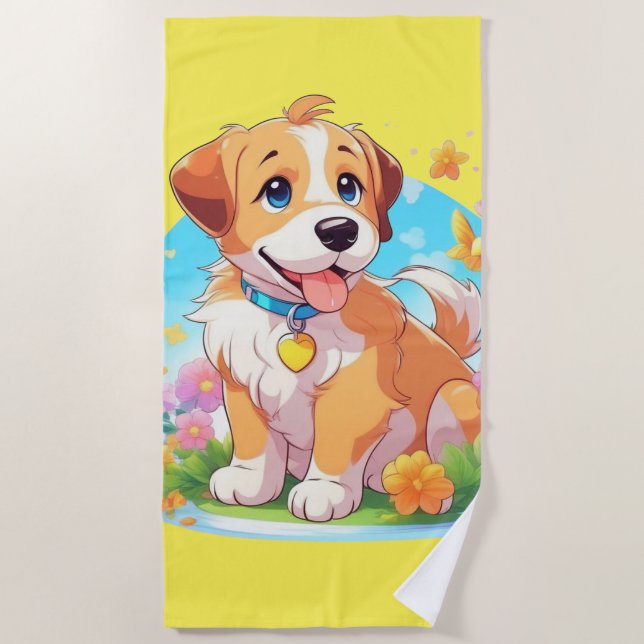 Toalha De Praia Cachorro Cachorro (Frente)