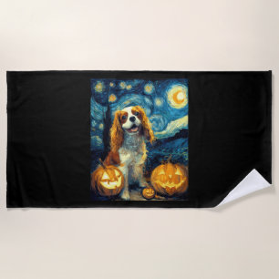 Toalha De Praia Cachorro Cute Cavalier King Charles Spaniel Hallow