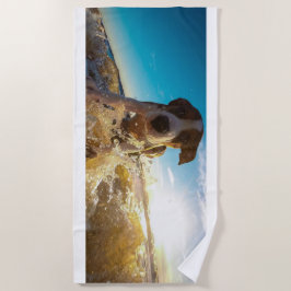 TOALHA DE PRAIA CACHORRO NADOR