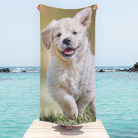 Toalha De Praia Cachorro Personalizado De Fotografia Cute Puppy<br><div class="desc">Nunca mais confunda a toalha dos cães com a toalha! Celebre seu melhor amigo com uma toalha de praia de cachorro-foto personalizada. Quer você tenha um novo cachorrinho, ou para memorializar todos os momentos especiais através de cada ano, cada animal merece uma toalha personalizada! Personalize nossa toalha de fotos de...</div>