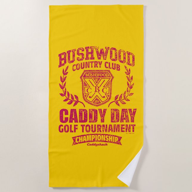 Toalha De Praia Caddyshack | Bushwood Country Club Caddy Day Golf (Frente)