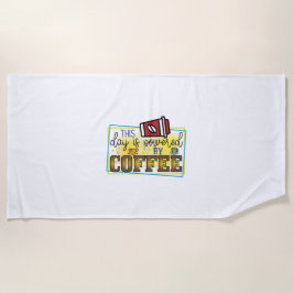 Toalha De Praia Café Arranjado Com Café