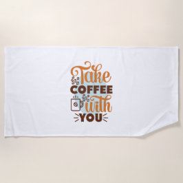 Toalha De Praia Café Arte Leve Café Com Você
