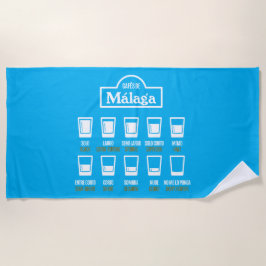 Toalha De Praia Cafés de Málaga