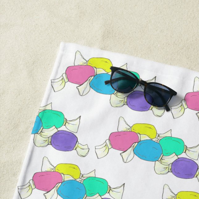 Toalha De Praia Calçado De Calçadão Taffy Doces Compro Loja (In Situ)