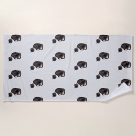 Toalha De Praia Calico Cat Posing