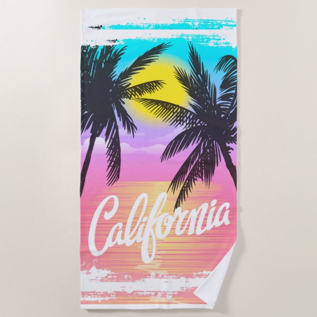 Toalha De Praia California Beach Towel (Frente)