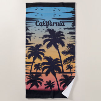 Toalha De Praia California Palm Tree Beach Towel