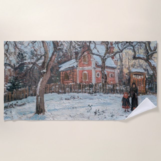 Toalha De Praia Camille Pissarro - Chataigniers a Louvecienne (Frente)