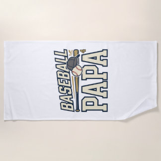 Toalha De Praia Camisa de desenho de gravura vintage de beisebol p