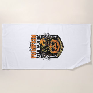 Toalha De Praia Camisa de Evento de Halloween Vintage de Prova de 