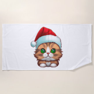 Toalha De Praia Camiseta Clássica de Natal Floffy Munchkin