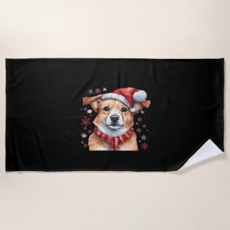 Toalha De Praia Camiseta Clássica Dog chrismes