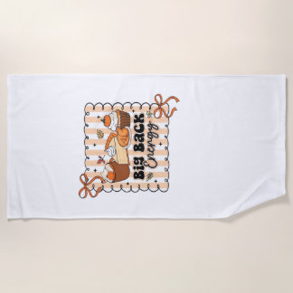 Toalha De Praia Camiseta Clássica Engraçada de Ação de Graças.png