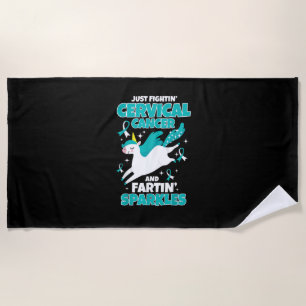 Toalha De Praia Camiseta Divertida de Unicórnio Fazendo Piroca com