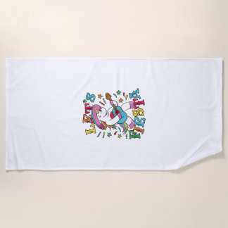 Toalha De Praia Camiseta sem Mangas Unicórnio Festa Mexicana Guita