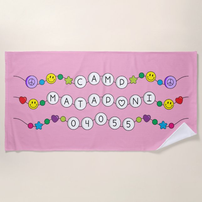 Toalha De Praia Camp Mataponi Beach Towel (Frente)