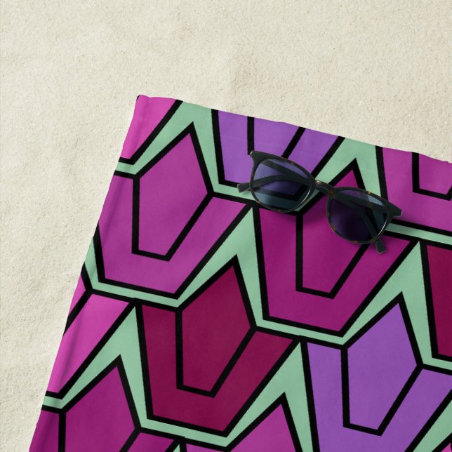 Toalha De Praia Campo de Tulipa Roxo (In Situ)