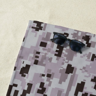 Toalha De Praia Camuflagem Digital – Padrão de camuflagem LG preto