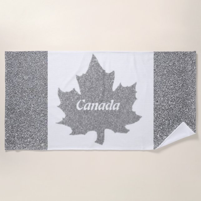 TOALHA DE PRAIA CANADÁ SILVER (Frente)