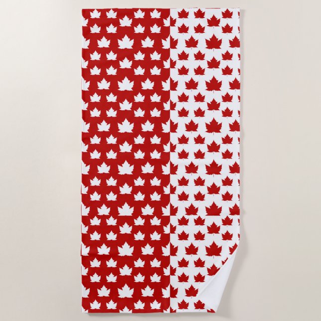 Toalha De Praia Canada Souvenir Towel Canadian Beach Towel (Frente)