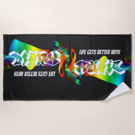 Toalha De Praia Canções Vintage de hoje