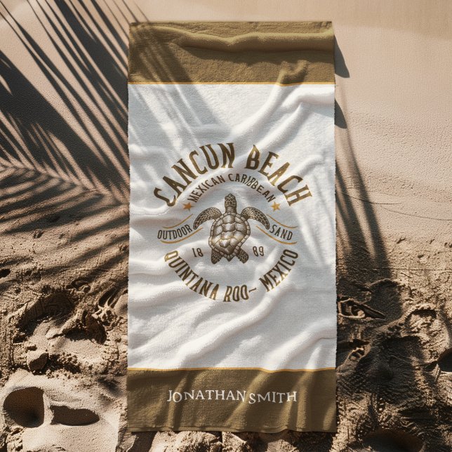 Toalha De Praia Cancun Beach Mexico | Paradise Mexican Beach (Criador carregado)