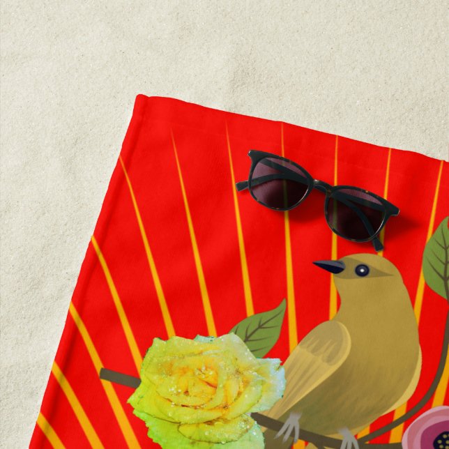 Toalha De Praia Candy Apple Sunshine e Dew Drops (In Situ)