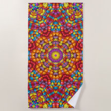 Candy Red Yellow Vintage Kaleidoscope