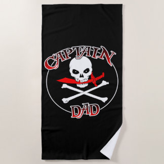 Toalha De Praia Capitão Pai Beach Towel