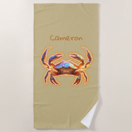 Toalha De Praia Caranguejo-Corvo
