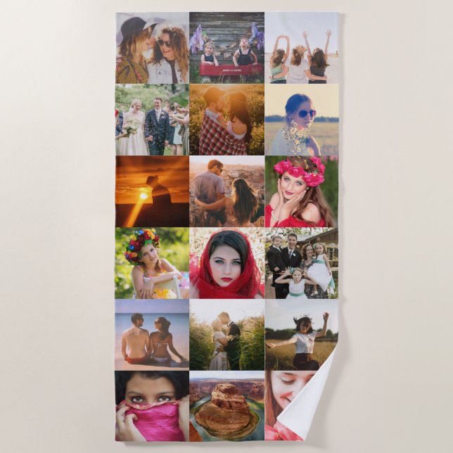 Toalha De Praia Carregar a sua fotografia (Frente)