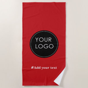Toalha De Praia Carregue O Logotipo Personalizado Da Sua Empresa P