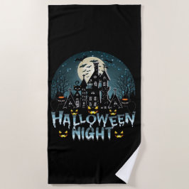 Toalha De Praia Casa Assombrada, Noite Assustadora do Halloween
