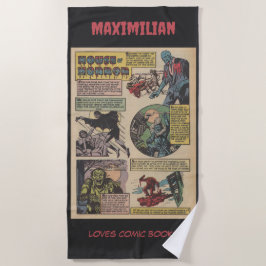 Toalha De Praia Casa Clássica De Monstros De Histórias Em Quadrinh