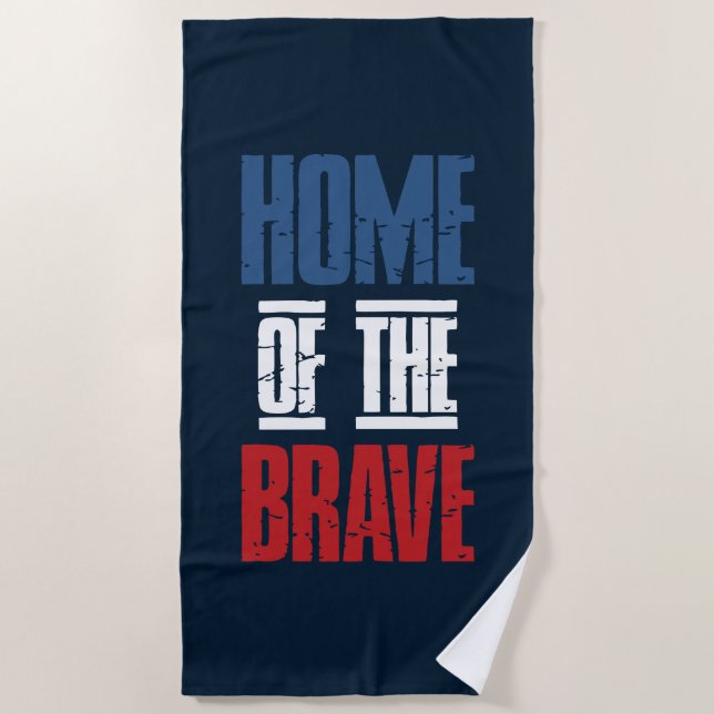 Toalha De Praia Casa dos corajosos (Frente)