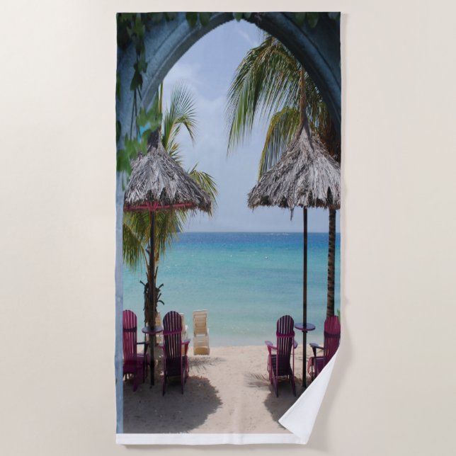 Toalha De Praia Casa Rustic Family Beach (Frente)