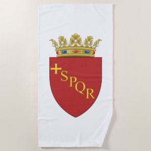 Toalha De Praia Casaco de armas romanas (SPQR) (Roma, Itália)
