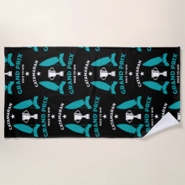 Toalha De Praia Catermaran Hydrofoil Sailboat Racing