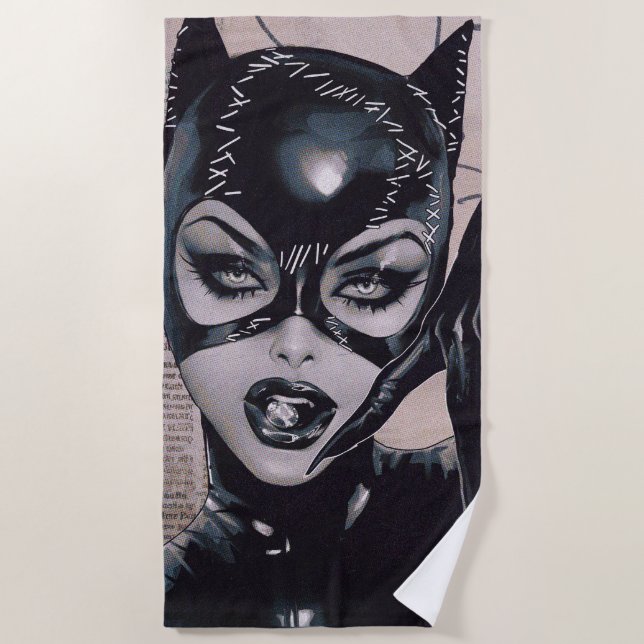 Toalha De Praia Catwoman #50 Sozomaika Cover Illustration (Frente)