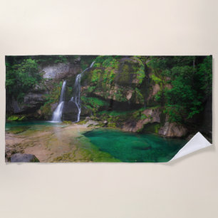 Toalha De Praia Caudal imponente de Virje, Poster da Eslovênia