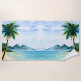 Toalha De Praia Cena de Praia