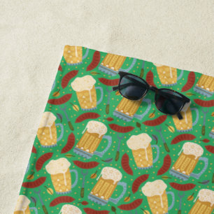 Toalha De Praia Cervejas e Brats Whimsical