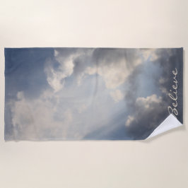 Toalha De Praia Céu Azul Inspiron Sunbeams