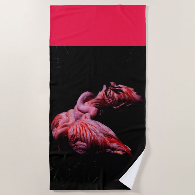 Toalha De Praia Chamas na Escuridão (Frente)