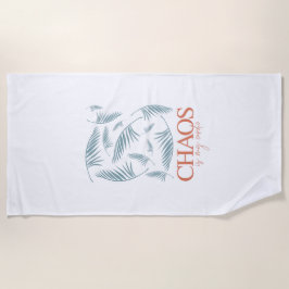 Toalha De Praia Chaos Is My Cardio