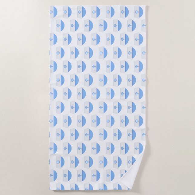 Toalha De Praia chapéu marinheiro (Frente)