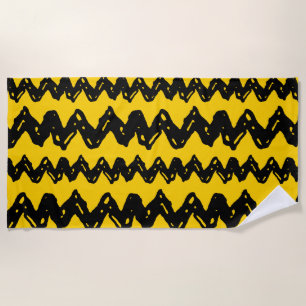Toalha De Praia Charlie Brown Zig Zag Pattern