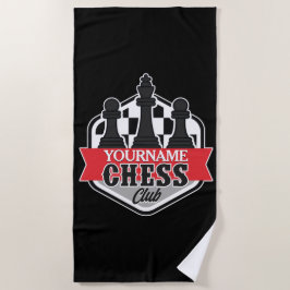 Toalha De Praia Checkmate do Chess Player do NOME Personalizado
